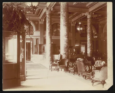 [Lobby of the Willard Hotel, Washington, D.C.], Washington D.C., 1904