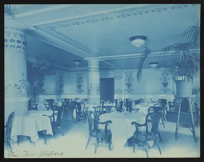 [Dining room in the Willard Hotel, Washington, D.C.], Washington D.C., 1904