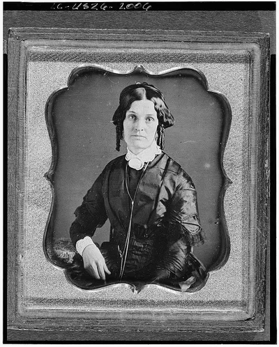 Photograph from 1840: [Joannette Clark Benjamin, three-quarter length…