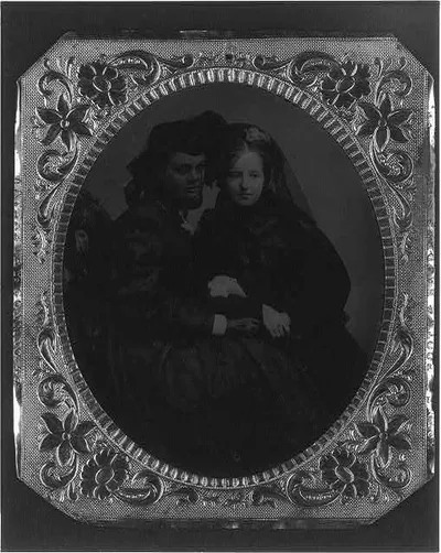 [2 young women, mother and aunt of Frances Benjamin Johnston], 1880
