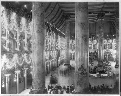 Interior of inaugural ballroom, 1901