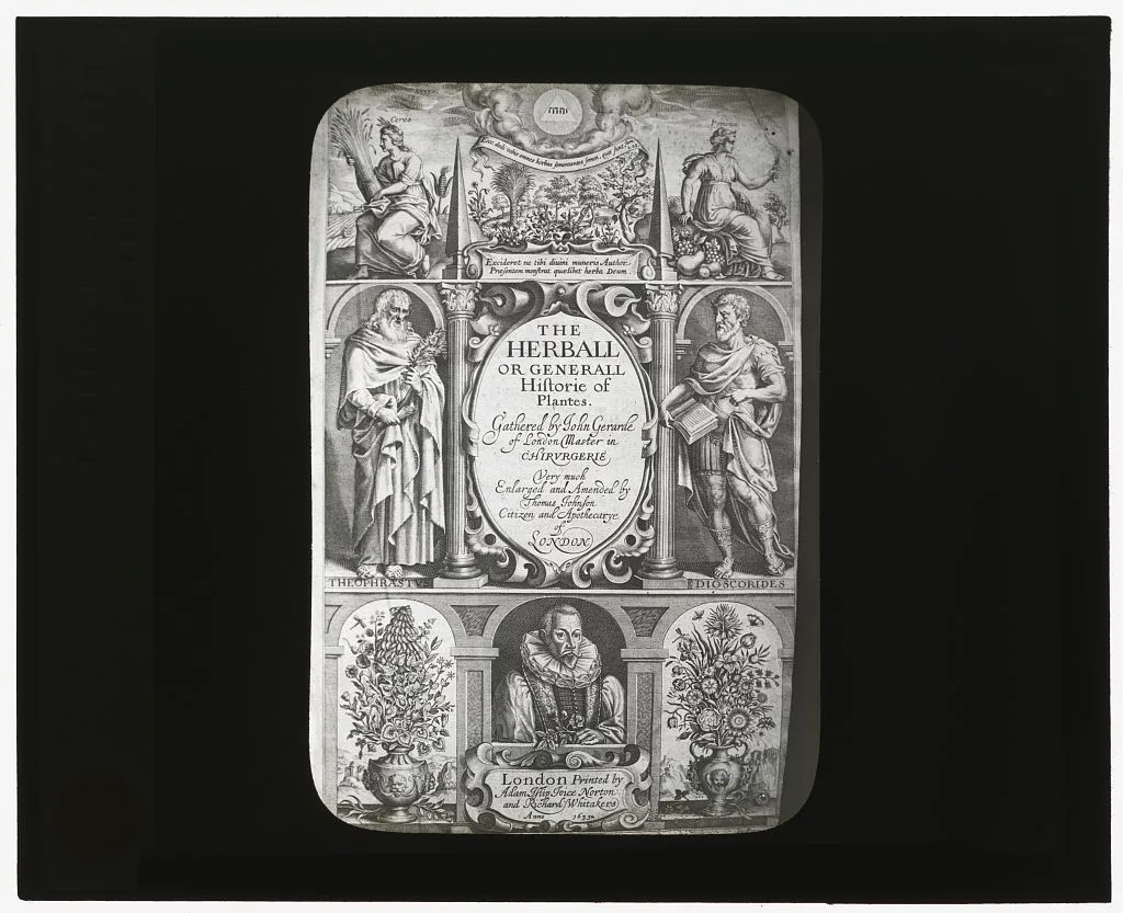 [Reproduction of title page for The herball or generall historie of…, 1915