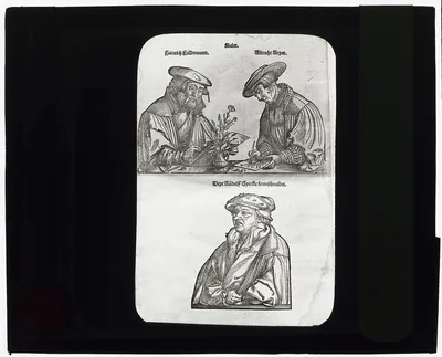 [Reproduction of print showing portraits of artists Albrecht Meyer,…, 1915