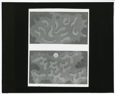 [Reproduction of illustrations showing flower garden designs], 1915