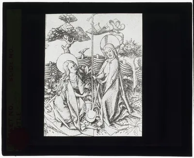 [Reproduction of print showing Christ and Mary Magdalene in the…, 1915