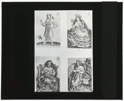[Reproduction of prints showing four figures], 1915