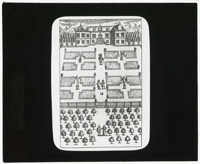 [Reproduction of print showing Parterre garden], 1915