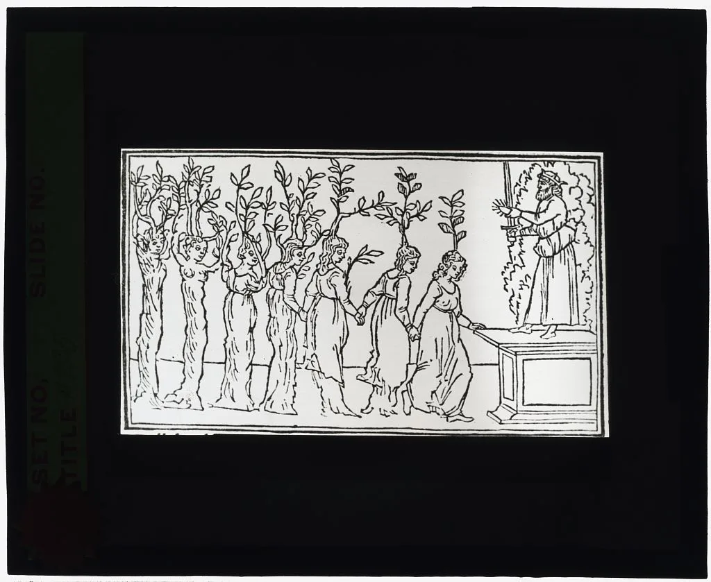 [Reproduction of print showing Nymphs before Jupiter], 1915