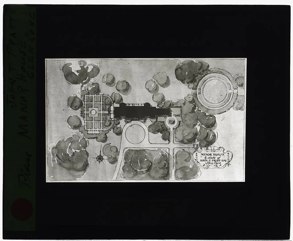 ["Manor House of John T. Pratt Estate, Glen Cove, Long Island"], Glen Cove, New York, 1915