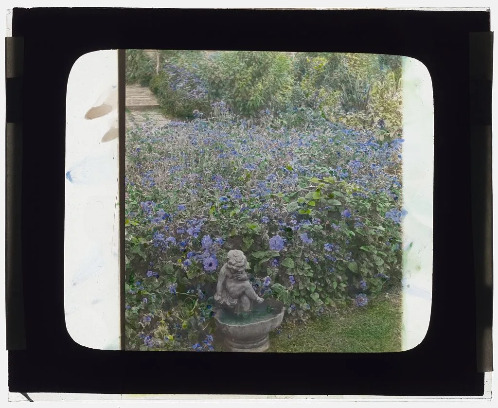 ["Barberrys," Nelson Doubleday house, Mill Neck, New York. Birdbath], 1921