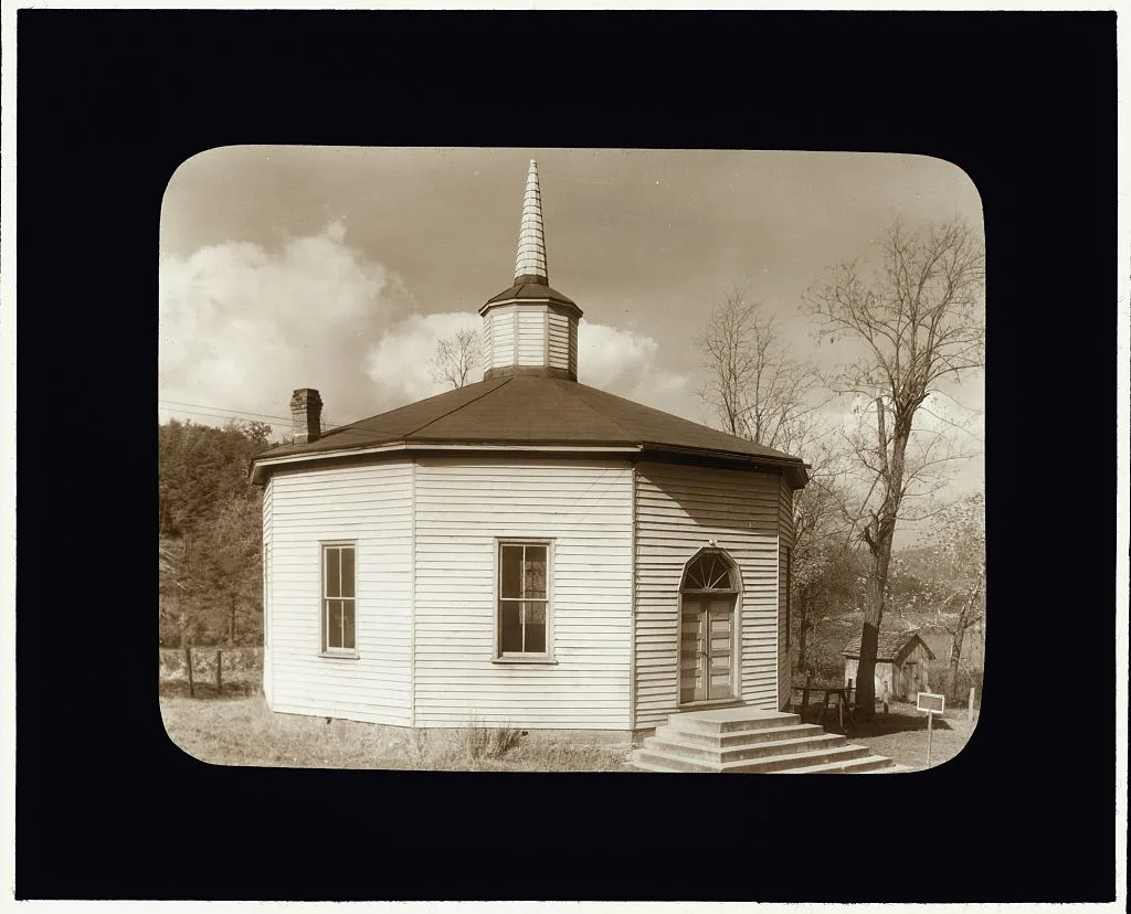 [Zion Church, Covesville, Albemarle County, Virginia. Entrance], 1935