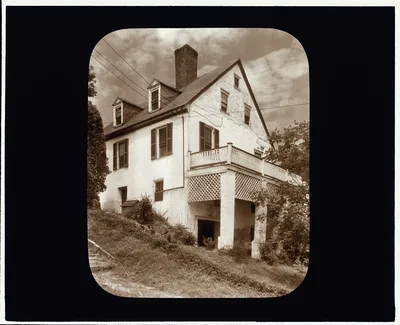[Customs House, Tappahannock, Essex County, Virginia. Porch], Tappahannock, Virginia, 1935