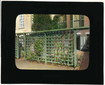 [Unidentified townhouse garden, probably in New York, New York.…, 1922