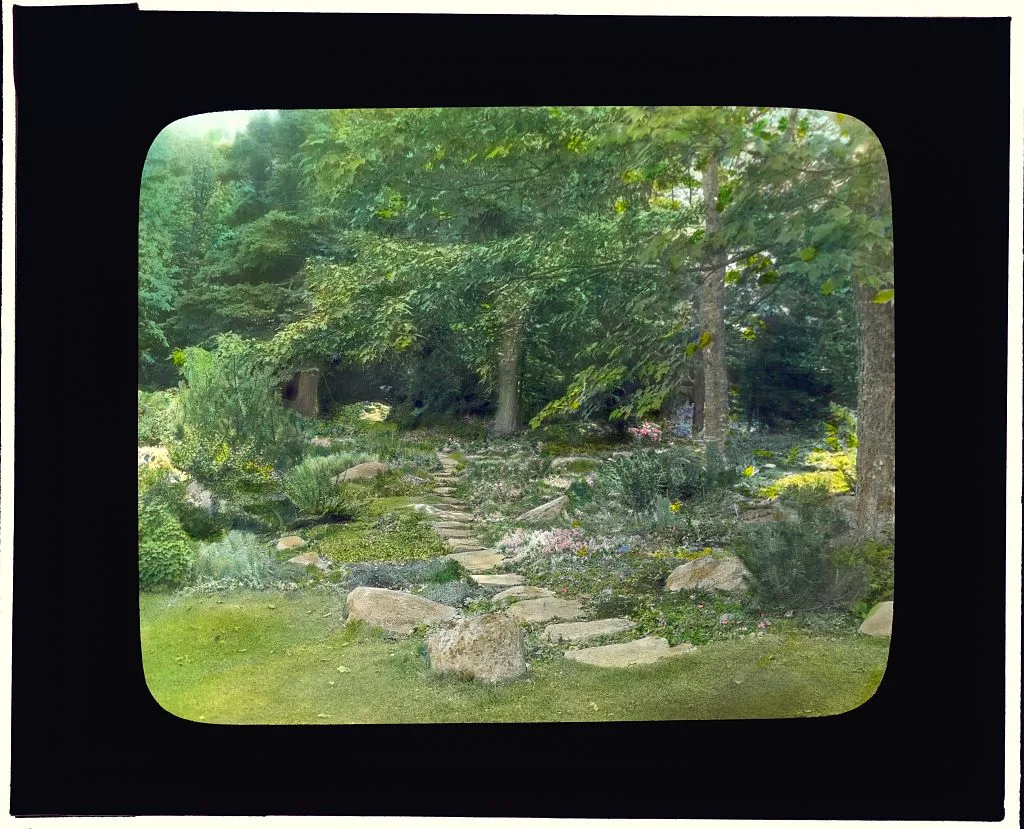["Reef Point," Beatrix Jones Farrand house, Bar Harbor, Maine.…, Maine, Bar Harbor, 1920