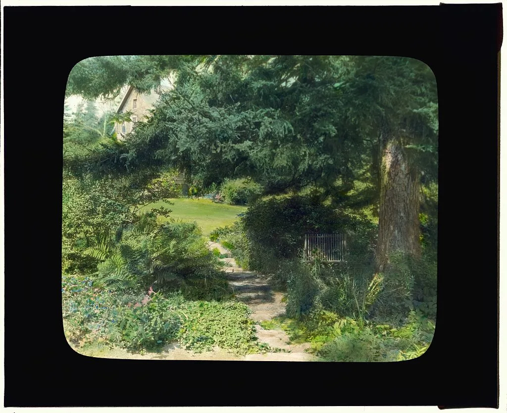 ["Reef Point," Beatrix Jones Farrand house, Bar Harbor, Maine.…, Maine, Bar Harbor, 1920
