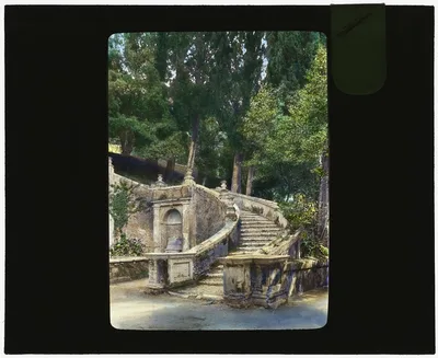 [Villa d'Este, Tivoli, Lazio, Italy. Staircase], Italy, Tivoli, 1925