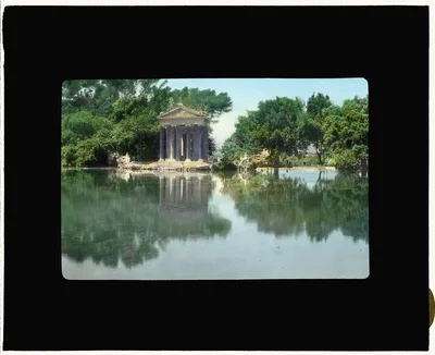 [Villa Borghese, Rome, Lazio, Italy. Temple of Esculapius], Rome, Italy, 1925