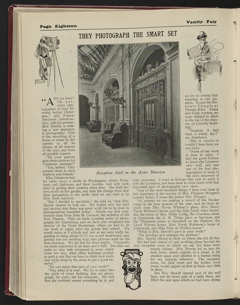 They photograph the smart set, 1912