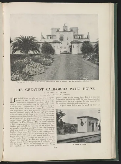 Photograph from 1904: [The Greatest California Patio House, by Charles…