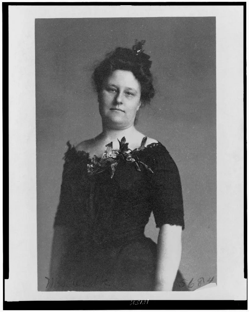 [Mrs. Crabbe, half-length portrait, standing, facing front], 1890