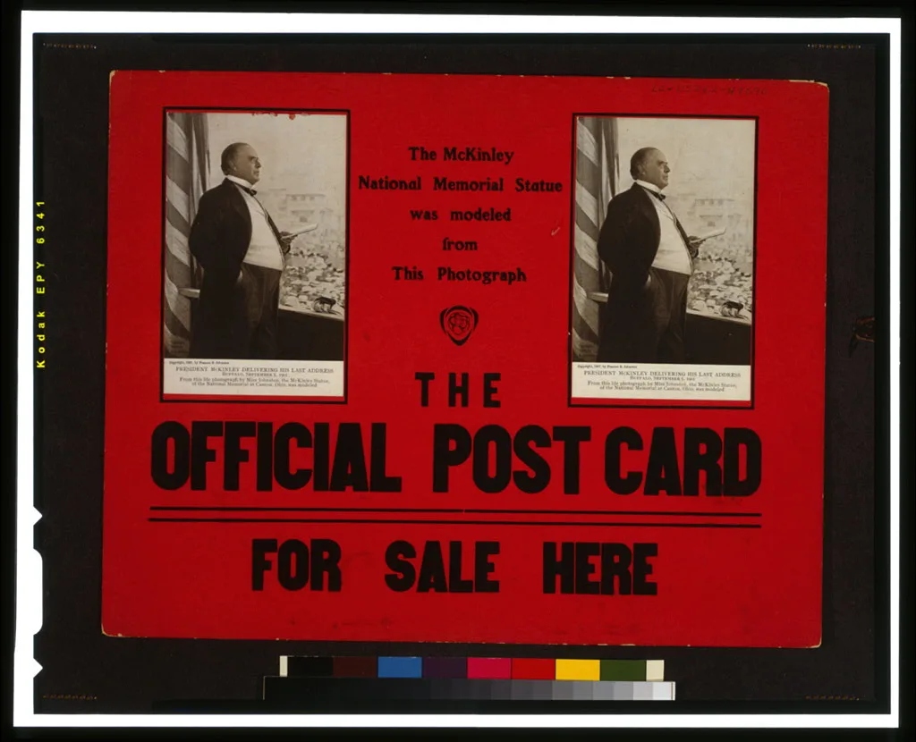 The McKinley national memorial statue was modeled from this…, 1907
